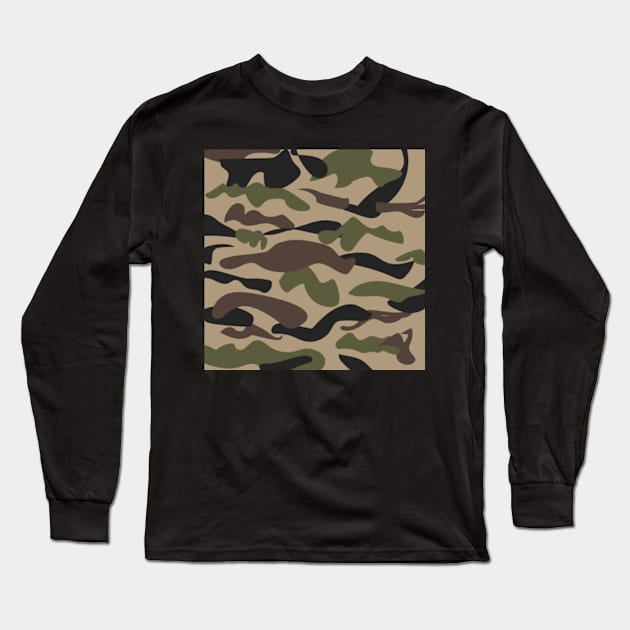 Camo, camouflage design pattern Long Sleeve T-Shirt by IDesign23